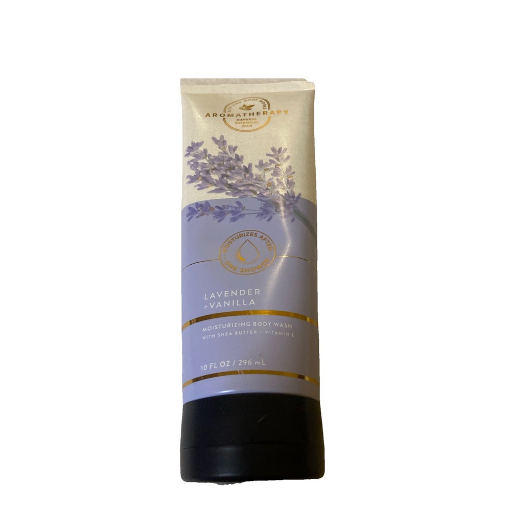 Bath & Body Works Aromatherapy Lavender Vanilla Moisturizing Body Wash 10oz New‎